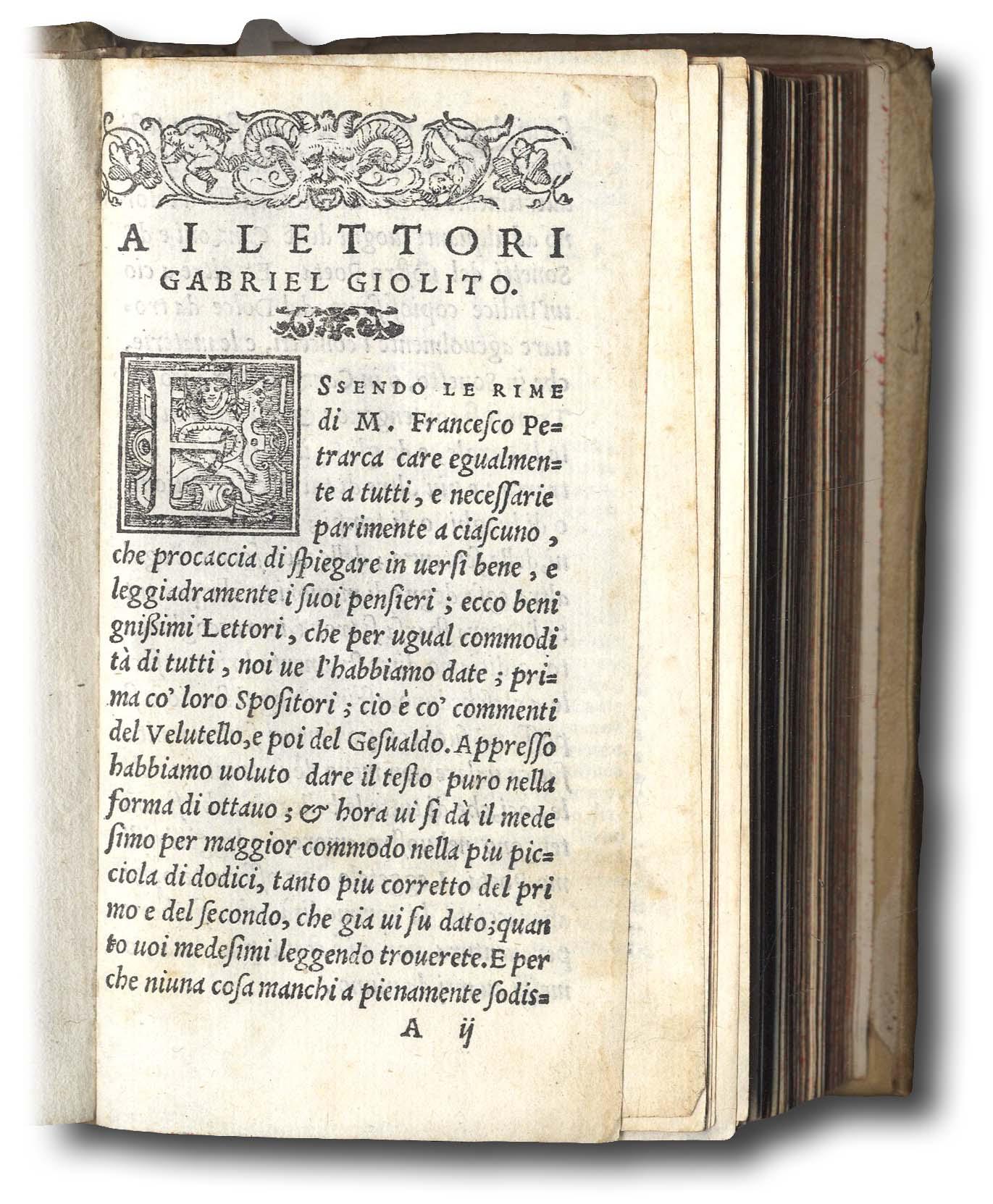 Il Petrarca nuovamente revisto e ricorretto da M. Lodovico Dolce. …