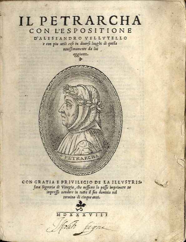 Il Petrarcha con l'espositione d'Alessandro Vellutello e con piu utili …