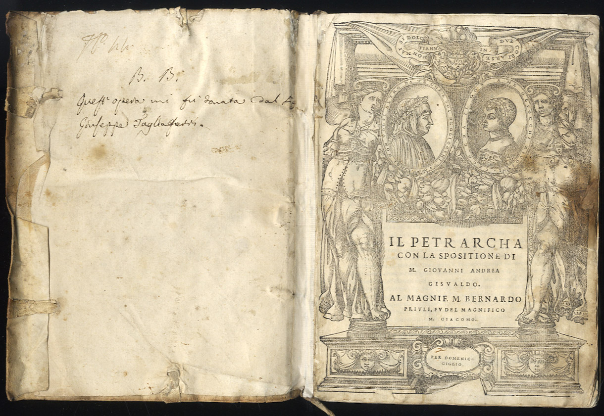 Il Petrarcha con la spositione di M. Giovanni Andrea Gesualdo.