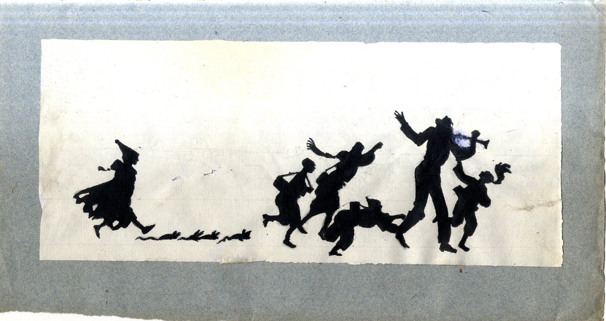 Il Pifferaio Magico. Silhouette.