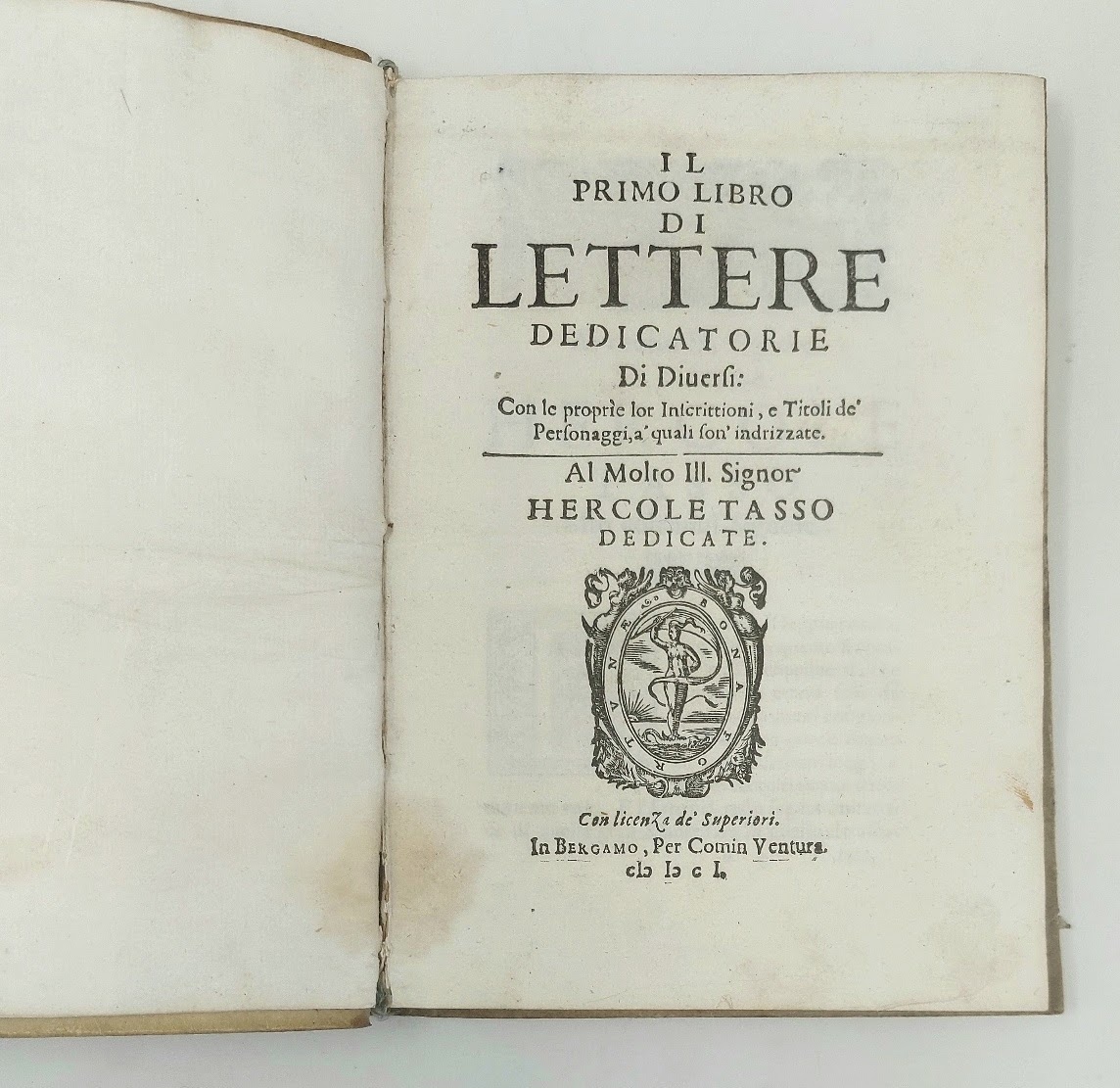 Il primo libro di lettere dedicatorie di diversi:&amp;nbsp;con le proprie …
