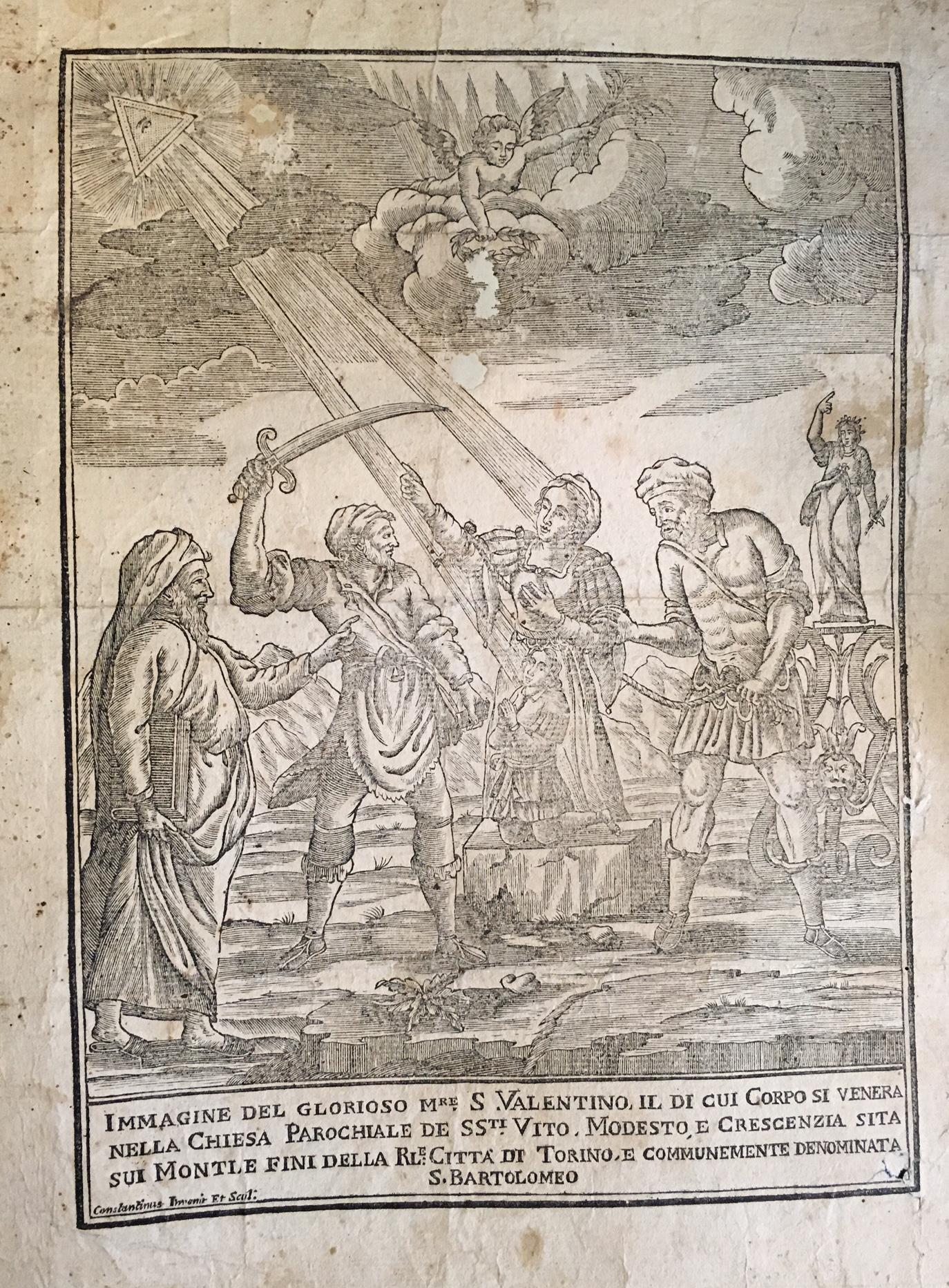 Immagine del glorioso m.re s. valentino, il di cui corpo …