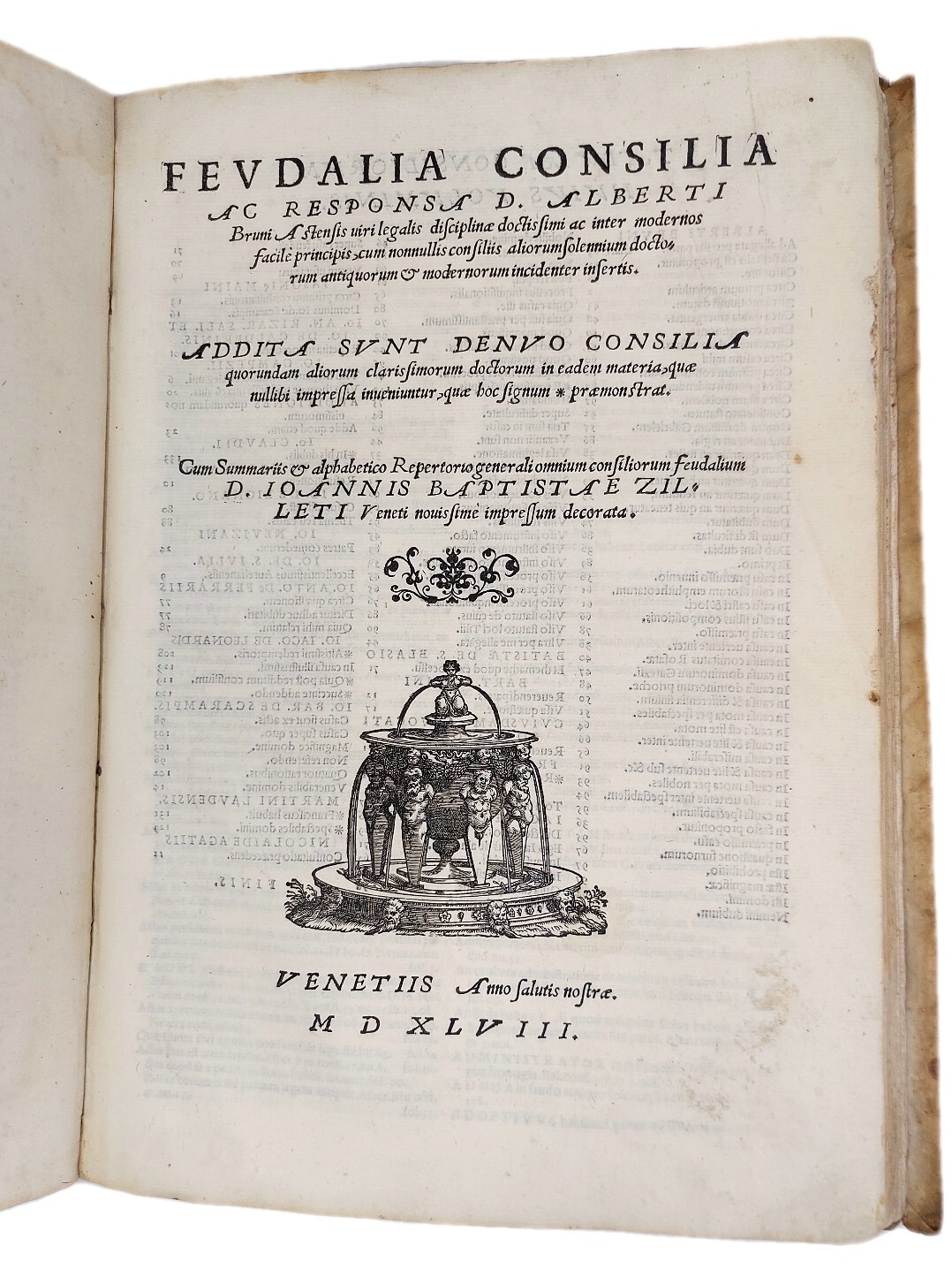 In materia feudali Consilia... Addita sunt denuo Consilia quorundam aliorum …