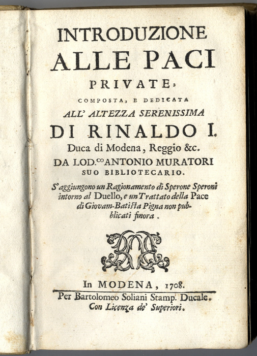 Introduzione alle paci private. S'aggiungono un Ragionamento di Sperone Speroni …