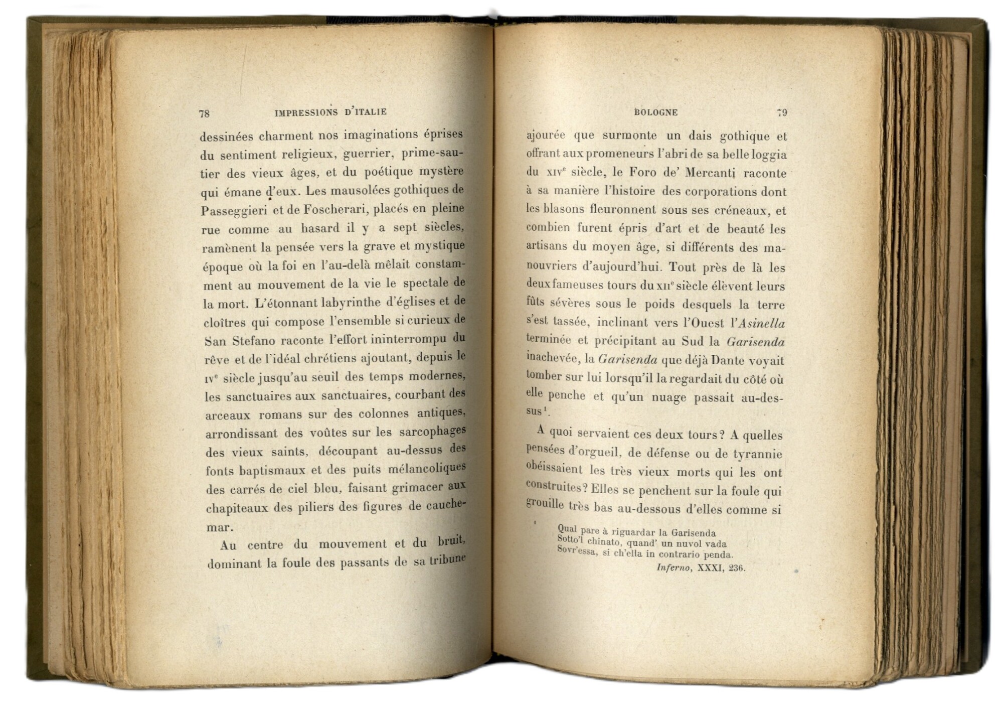 Italica: impressions et souvenirs: Milan, Venise, Bologne, Florence.