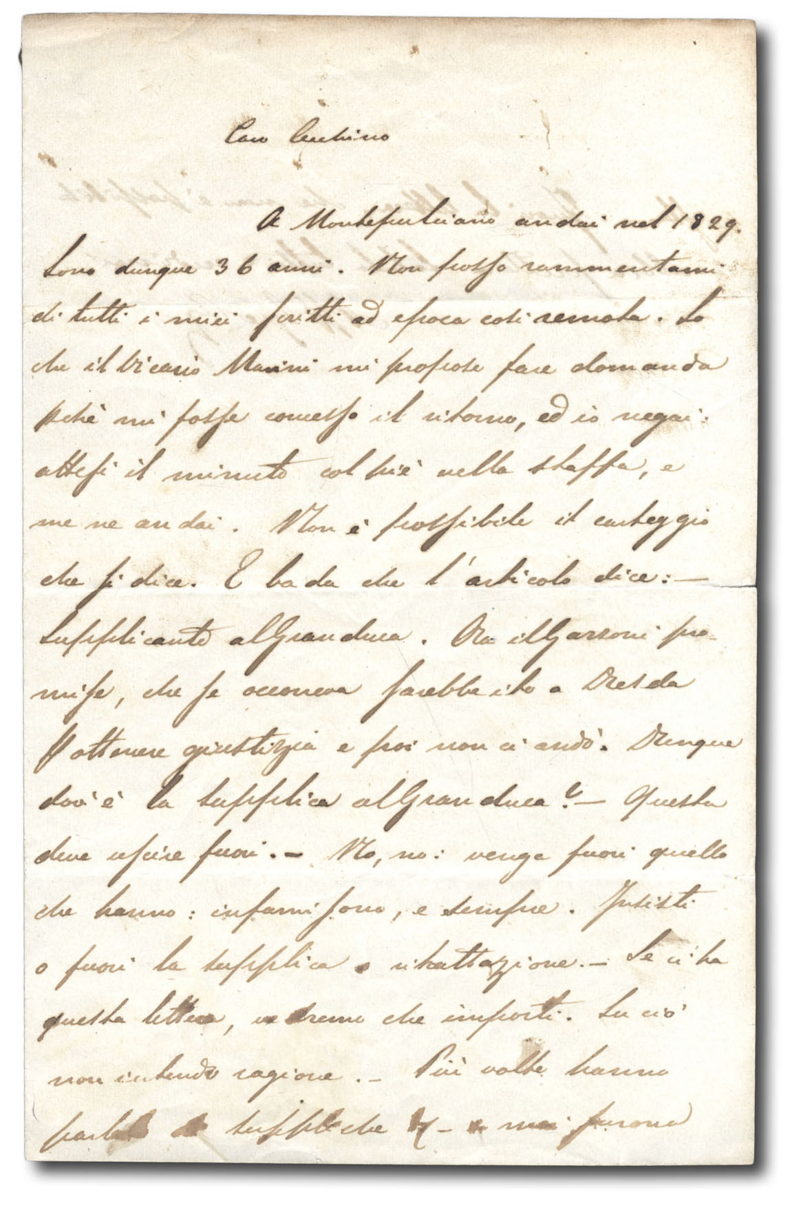 L.a.f., non datata (ma 1865)