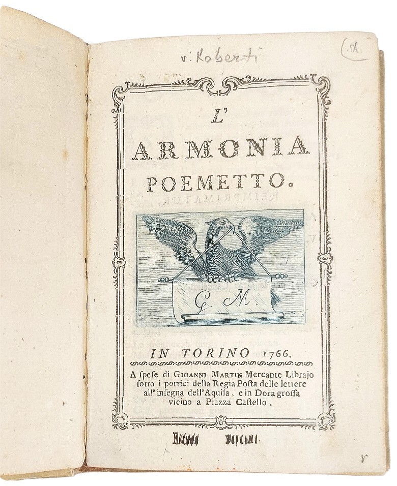 L'Armonia, poemetto. - La Moda, poemetto. - Le Perle, poemetto.