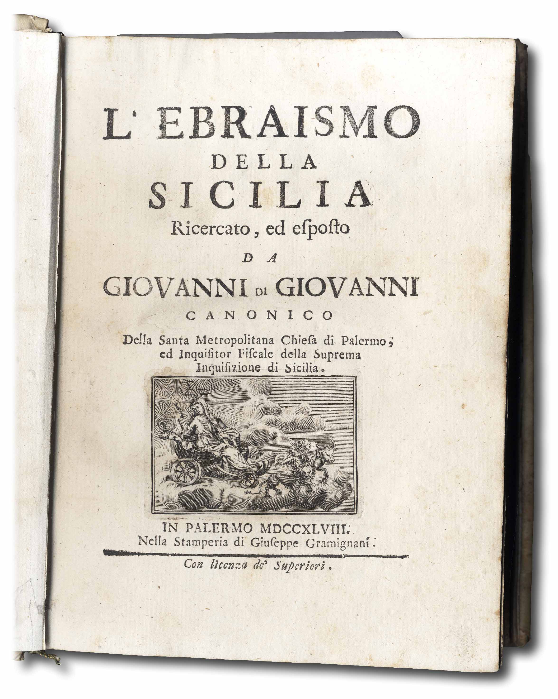L'Ebraismo della Sicilia, ricercato ed esposto.