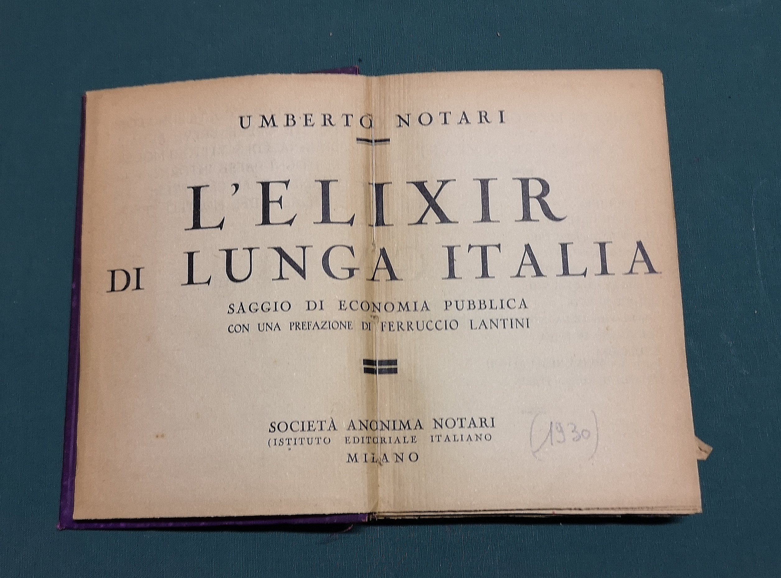 L'elixir di lunga Italia.