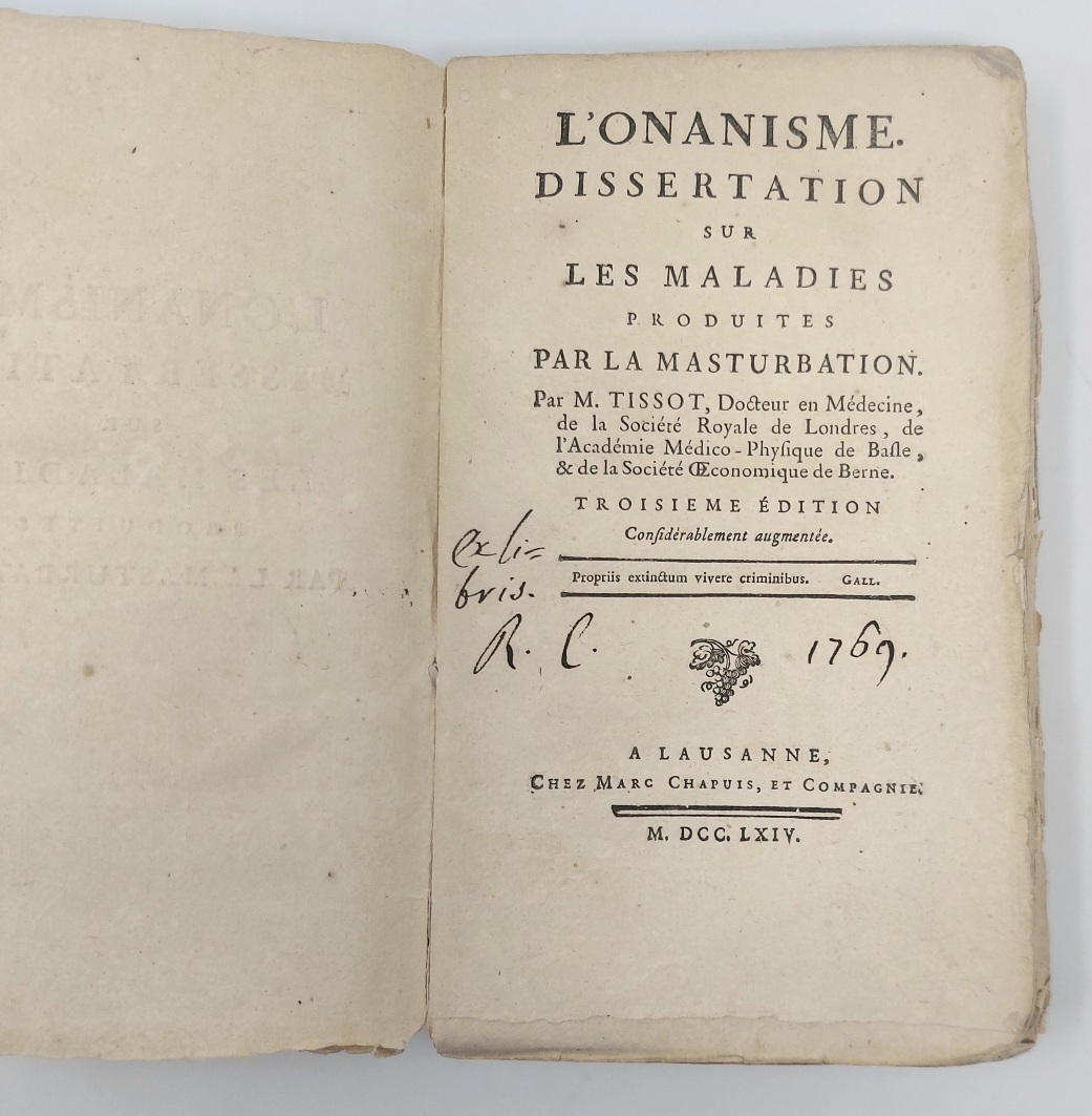 L'Onanisme. Dissertation sur les maladies produites par la masturbation.