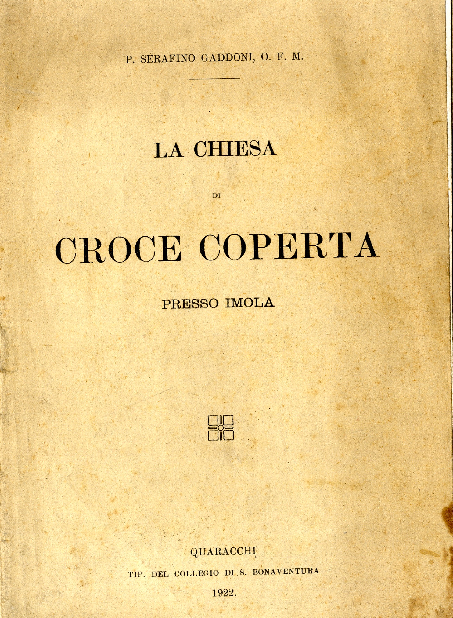 La chiesa di Croce Coperta presso imola