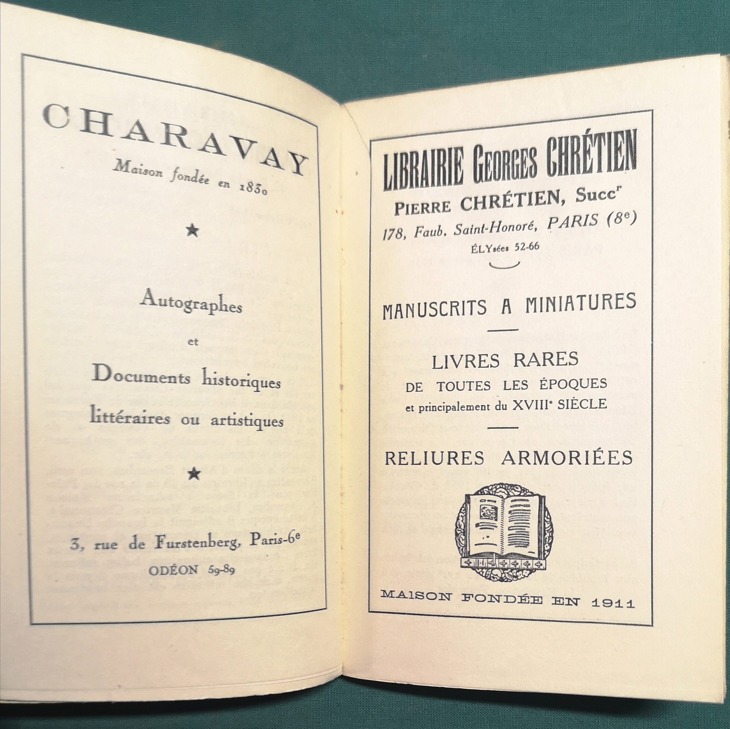 La Civilisation du livre: les richesses de la librairie française …