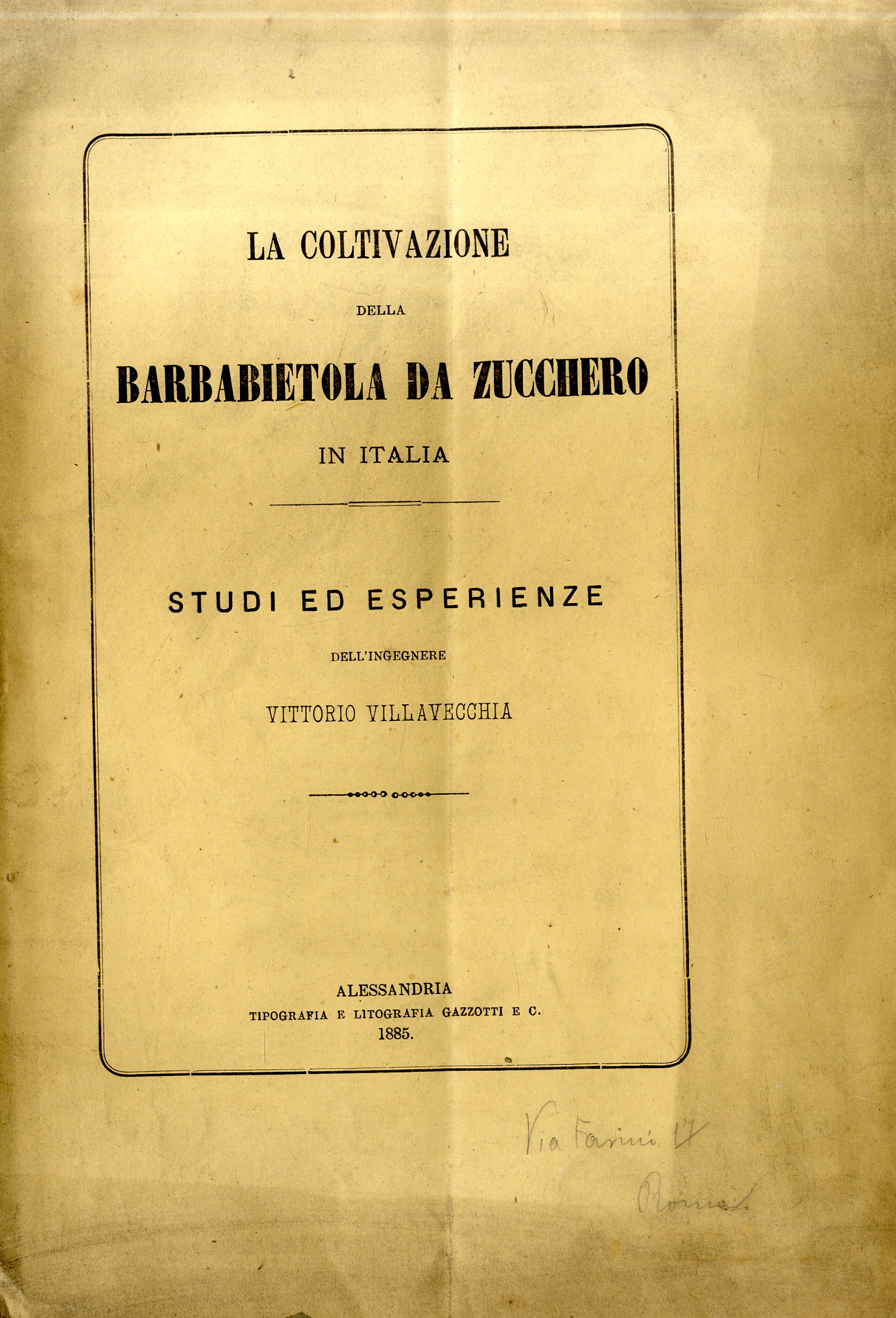 La coltivazione della barbabietola da zucchero in Italia