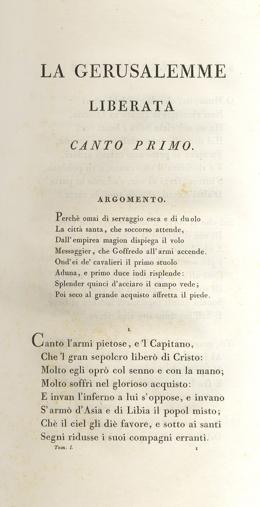 La Gerusalemme liberata.