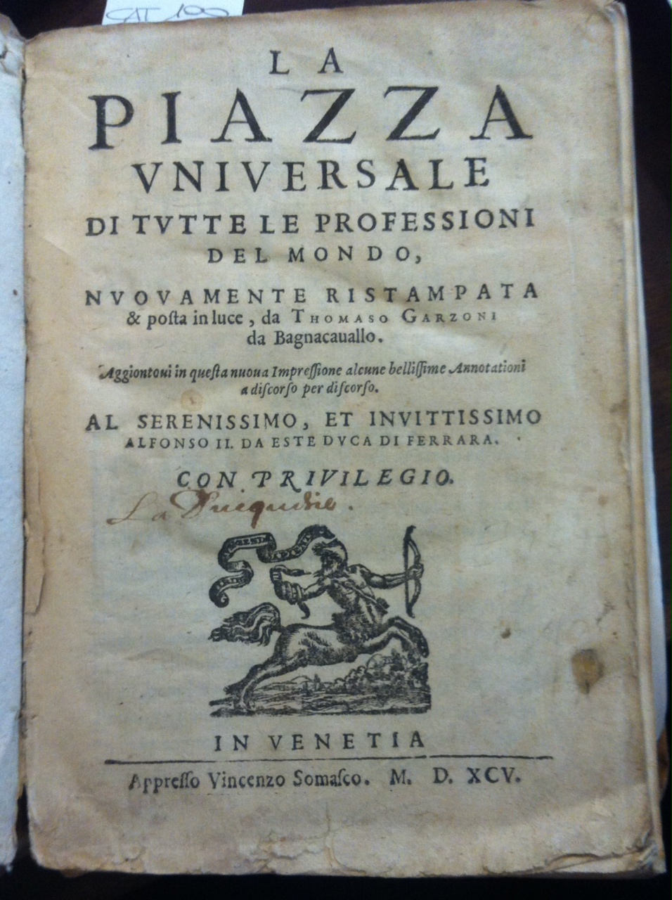 La piazza universale di tutte le professioni del mondo,