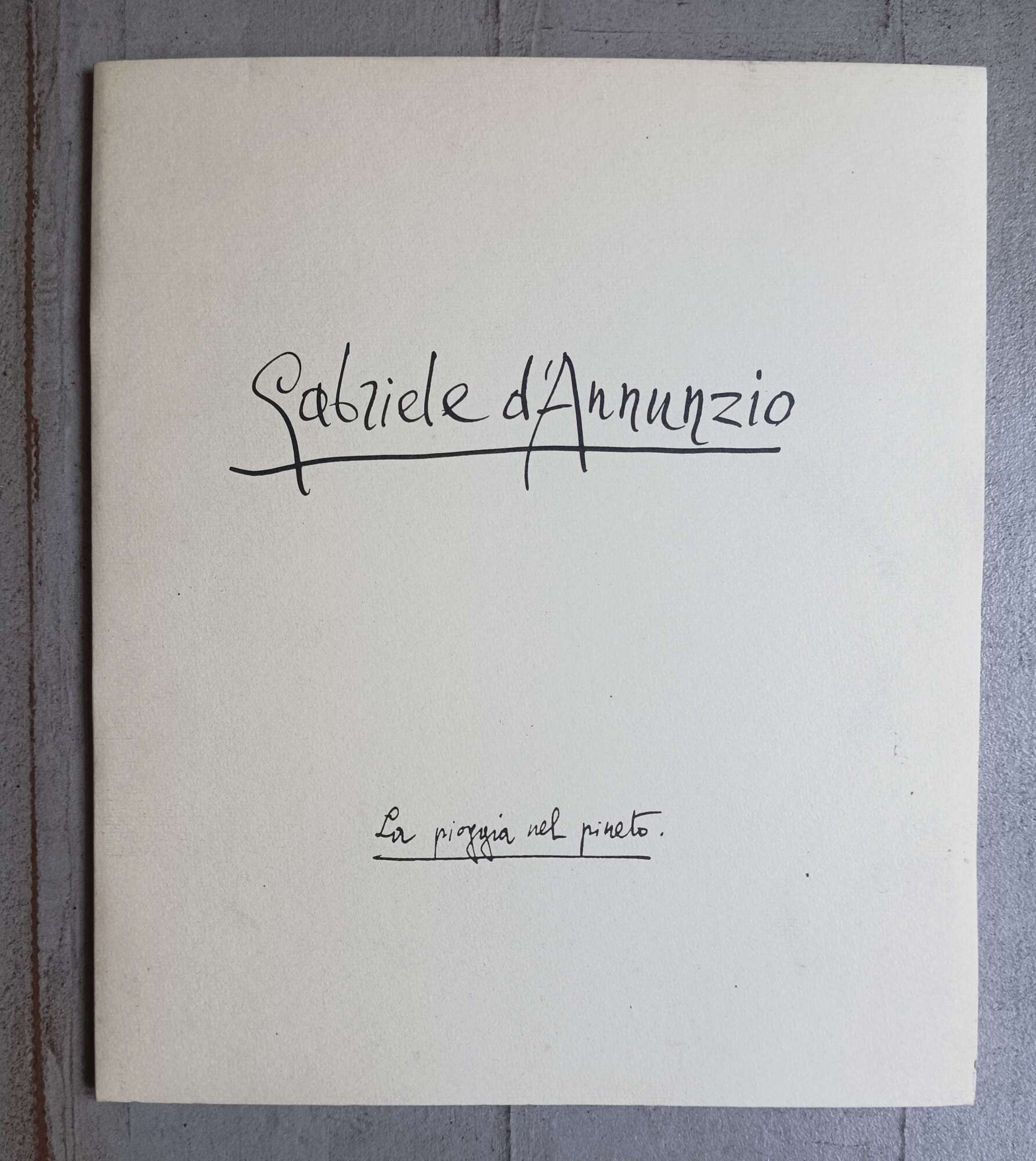 La pioggia nel pineto