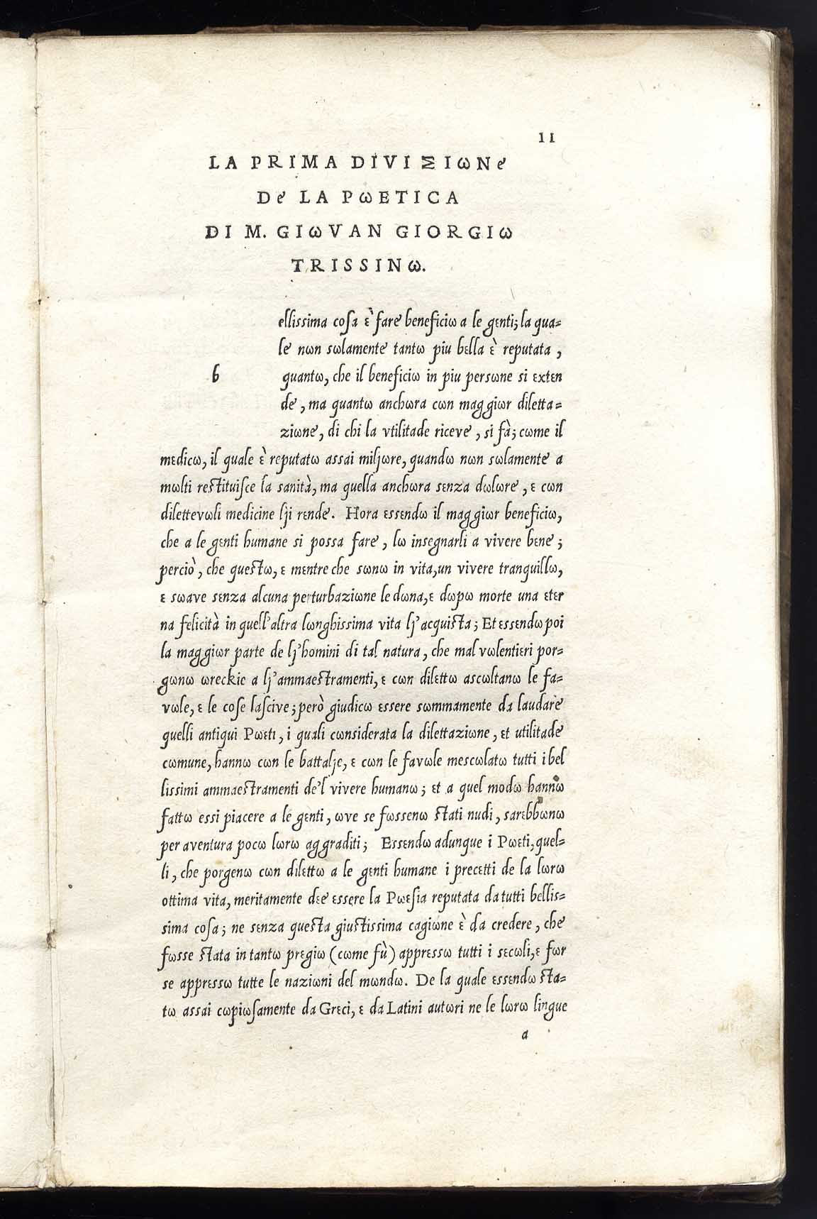 La Poetica, di M. Giovan Giorgio Trissino.