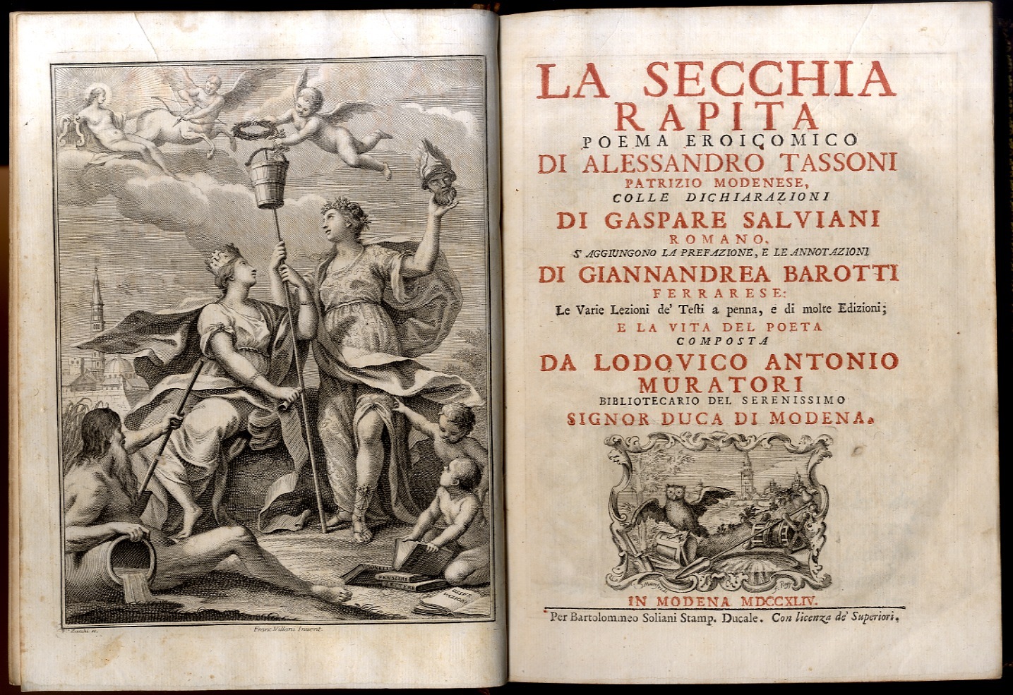 La Secchia Rapita. Poema eroicomico.