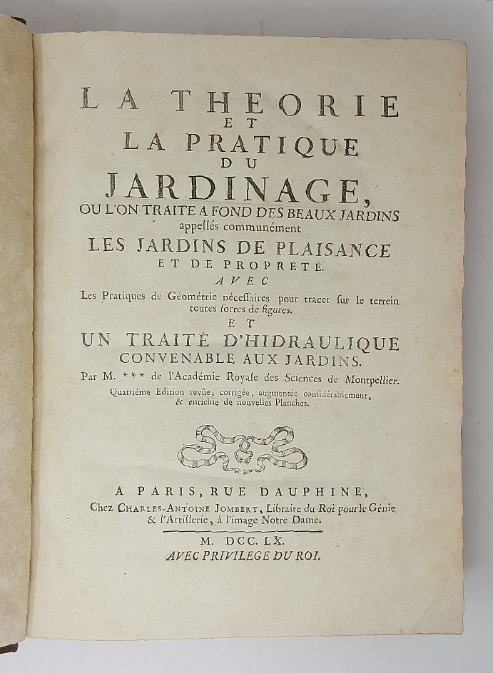 La Théorie et la Pratique du Jardinage ou l'on traite …