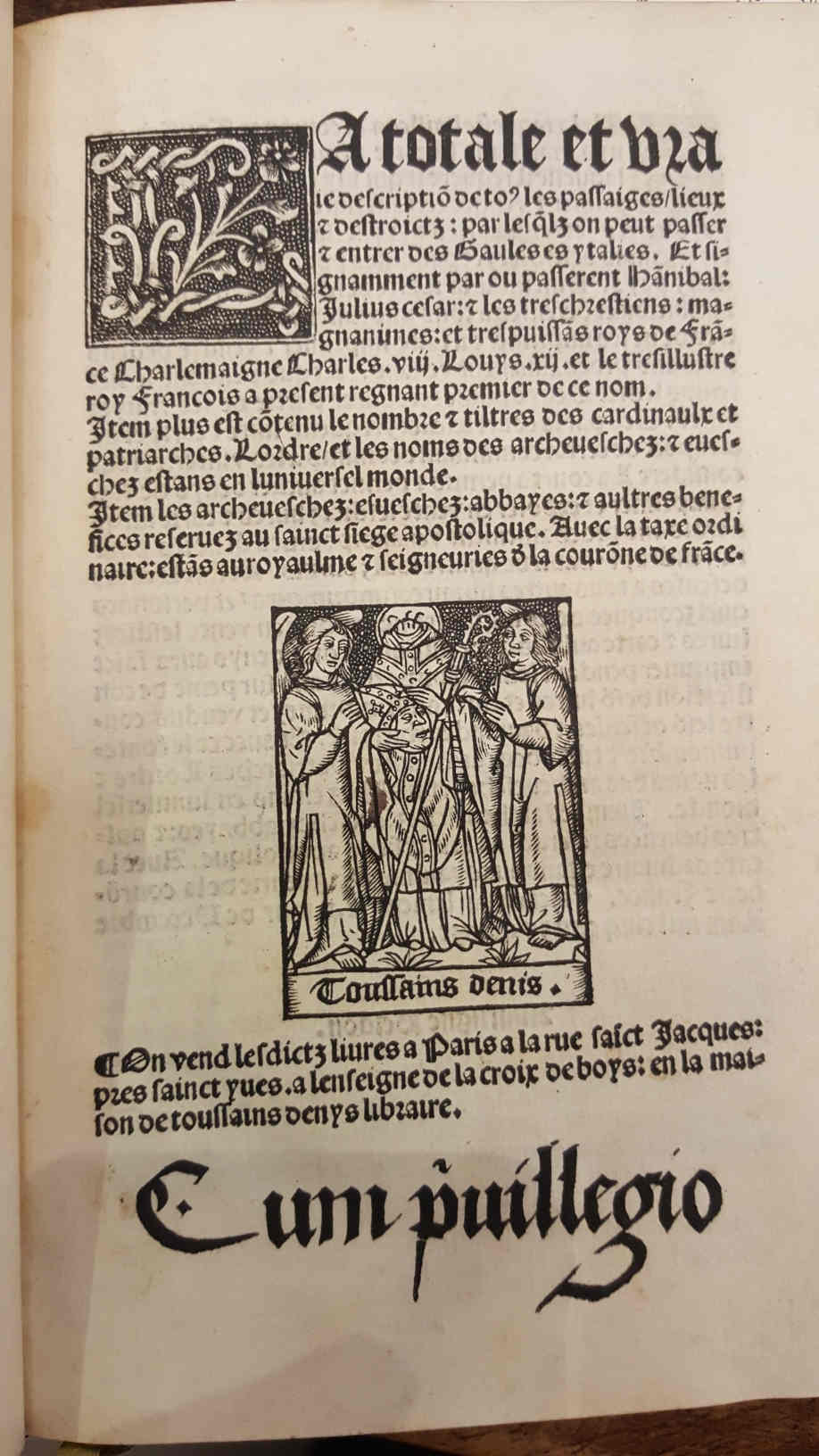 La totale et vraie description de to(ous) les passaiges, lieux …