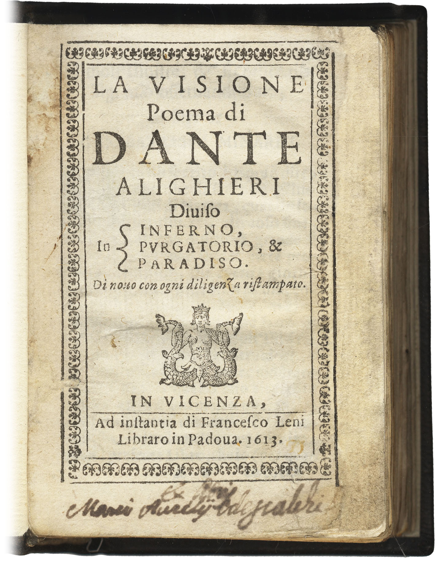 La Visione. Poema di Dante Alighieri diviso in Inferno, Purgatorio, …