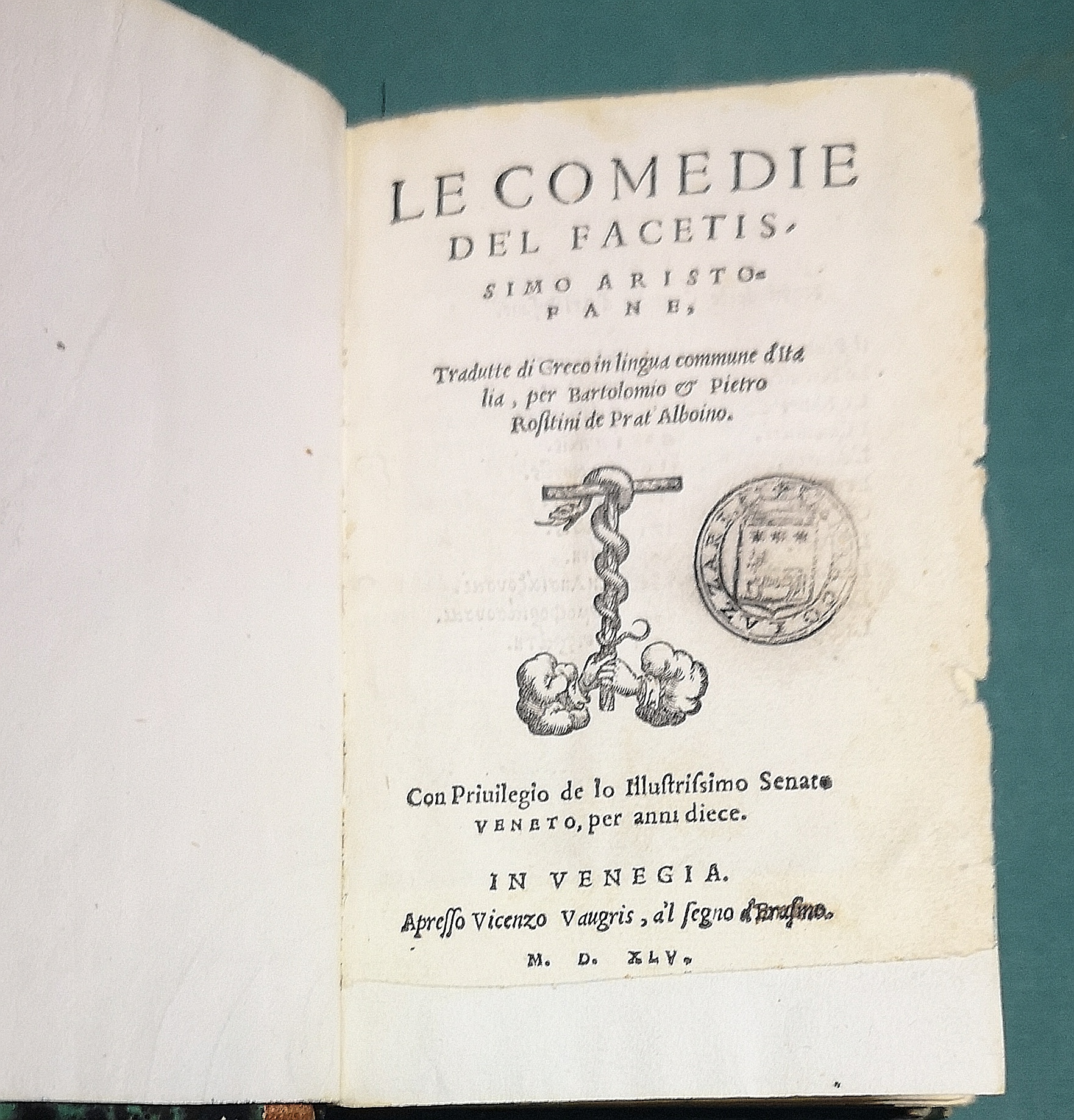 Le Comedie del facetissimo Aristofane, tradutte di Greco in lingua …