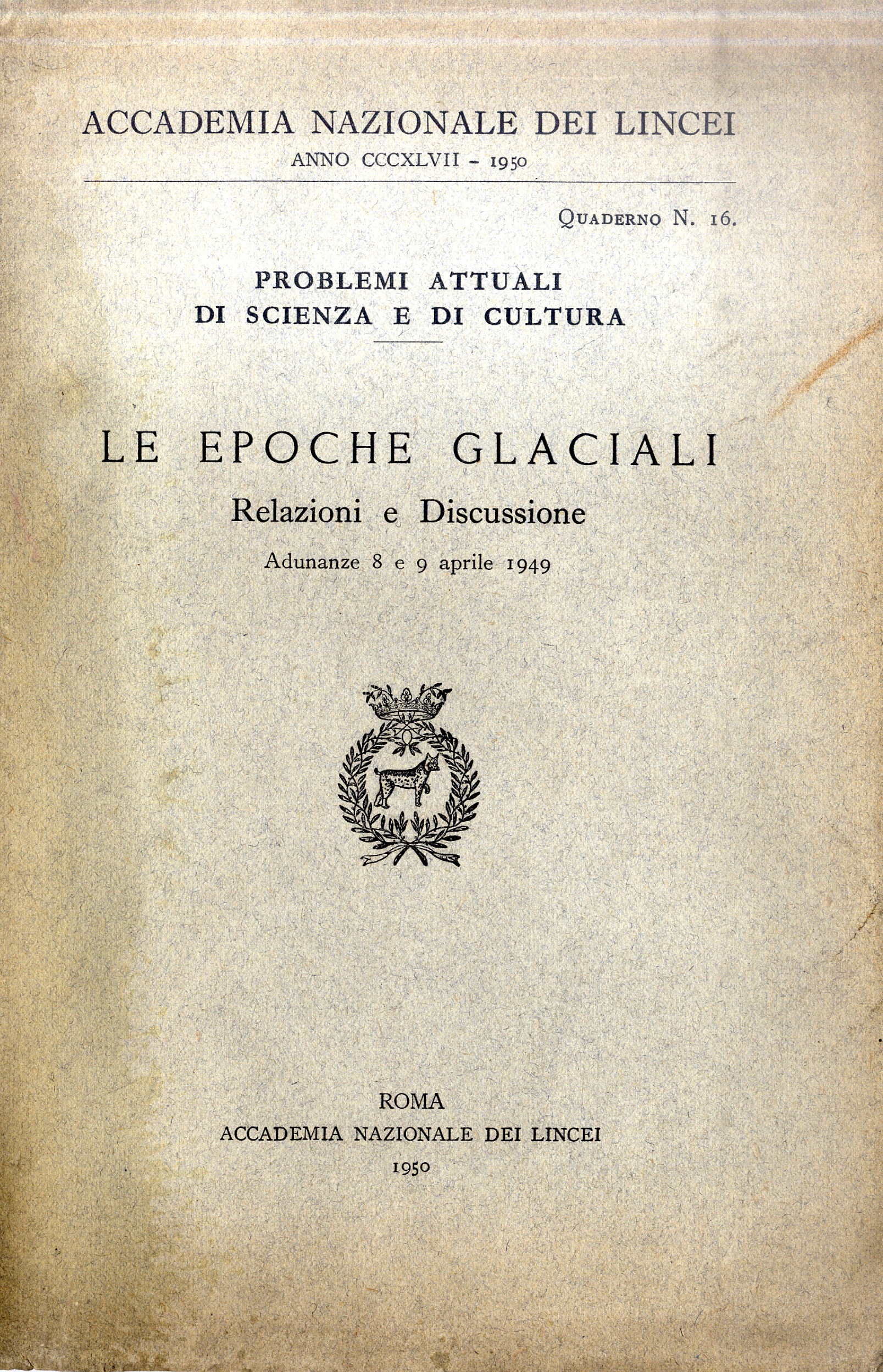 Le Epoche Glaciali