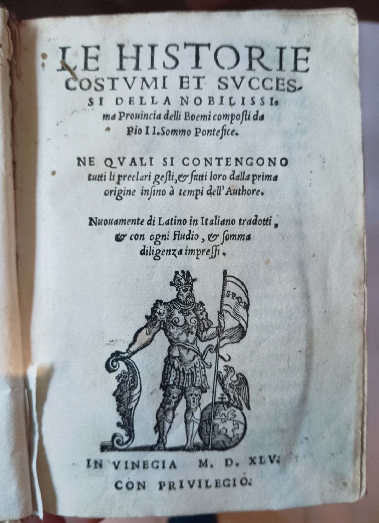 Le Historie, Costumi et Successi della nobilissima Prouincia delli Boemi, …
