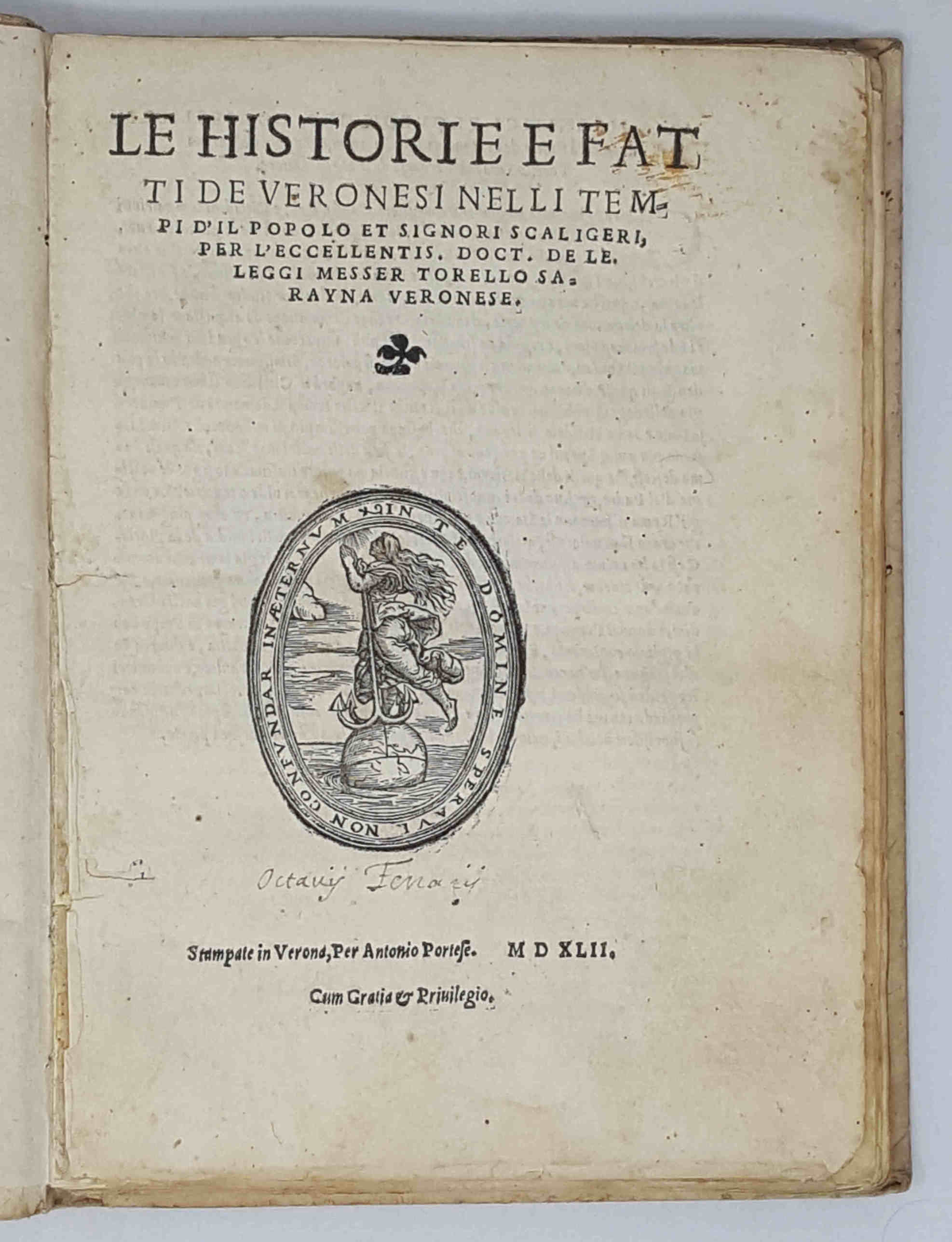 Le historie e fatti de Veronesi nelli tempi d'il popolo …