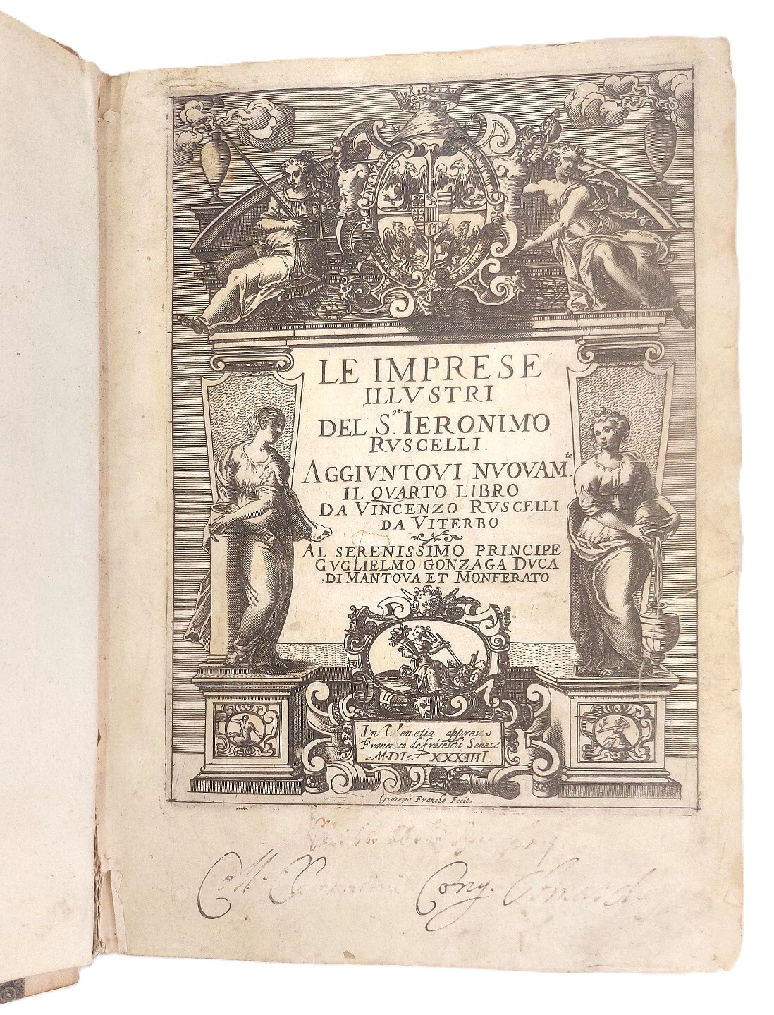 Le Imprese Illustri. Aggiuntovi nuovam. il Quarto Libro da Vincenzo …