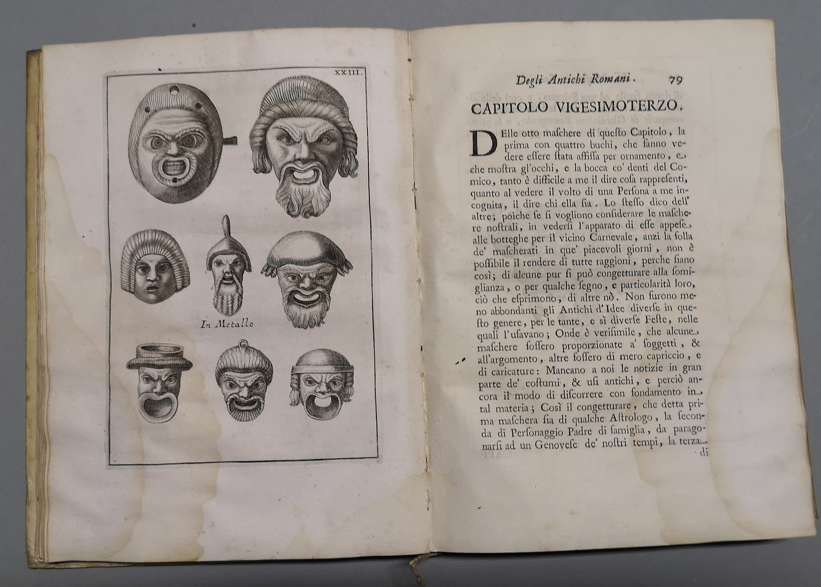 Le Maschere Sceniche e le Figure Comiche d'antichi Romani, descritte …
