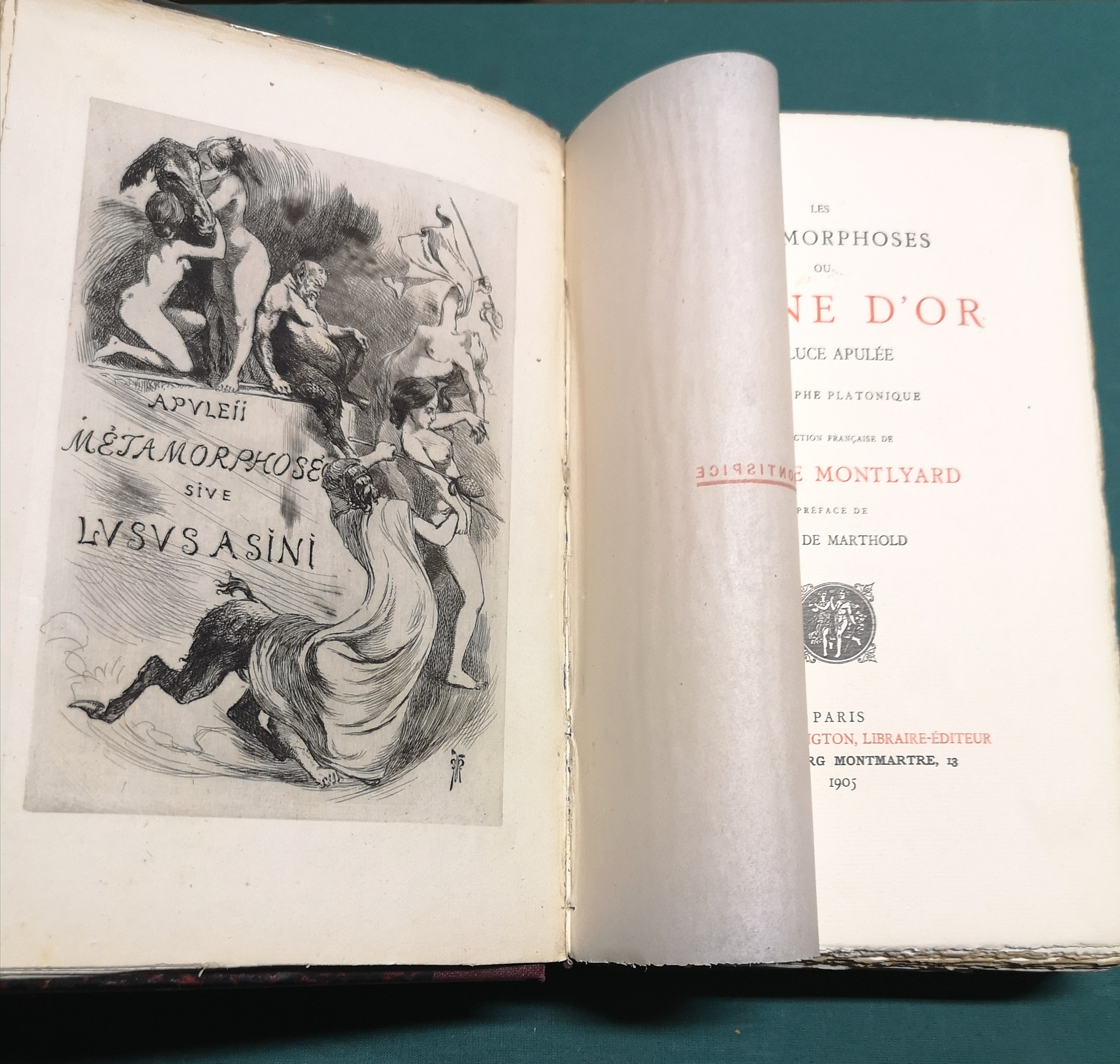 Les Métamorphoses ou L'Asne d'or.