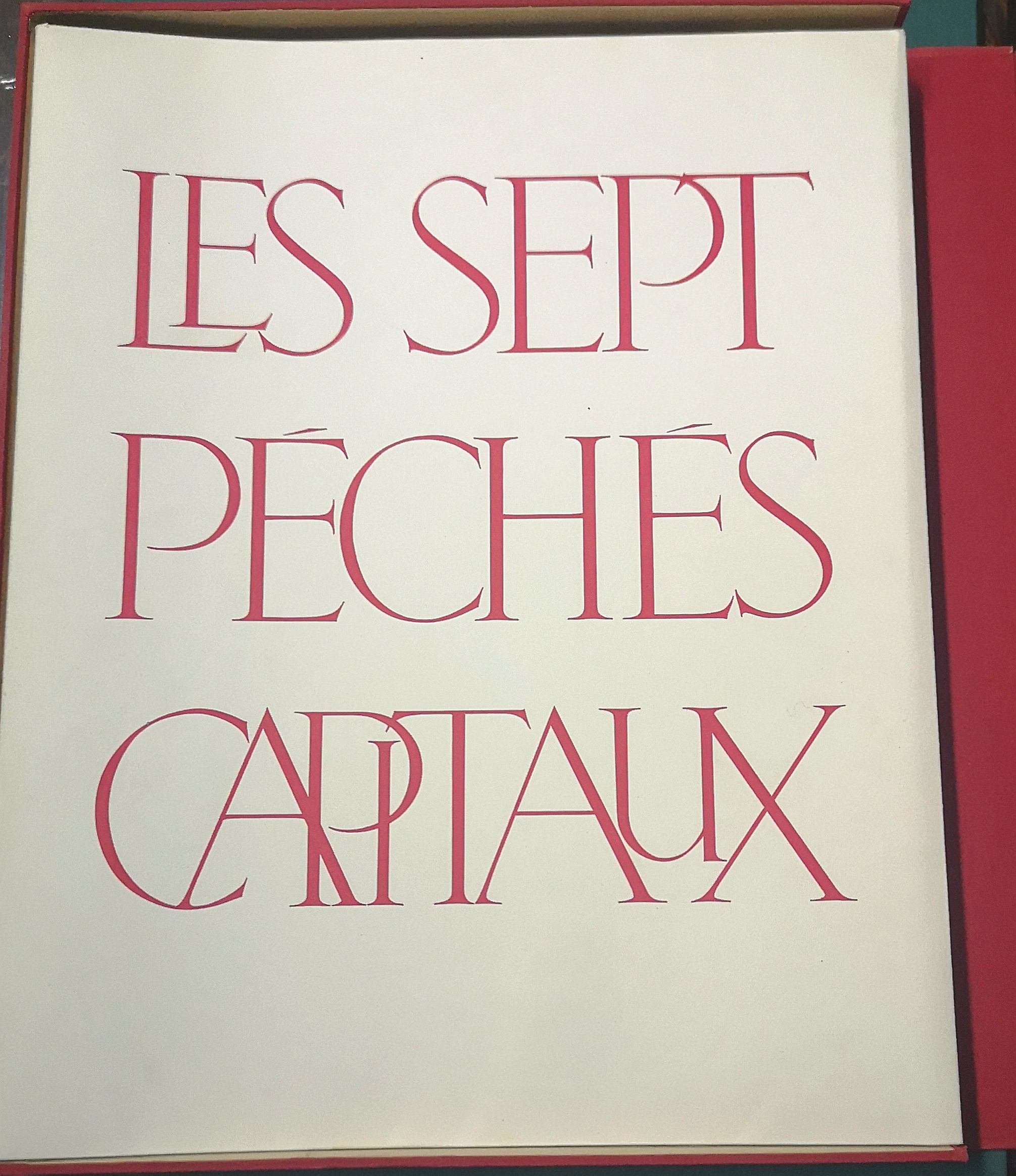 Les Sept P&amp;eacute;ches Capitaux. Huit Lithographies originales de LEONOR FINI, …