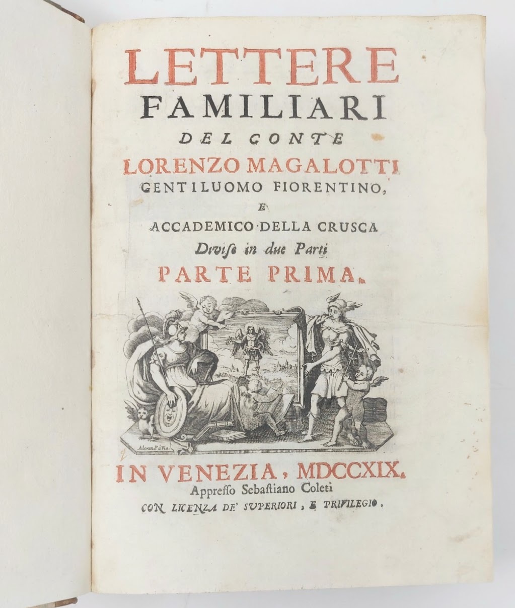 Lettere Familiari, divise in due parti.
