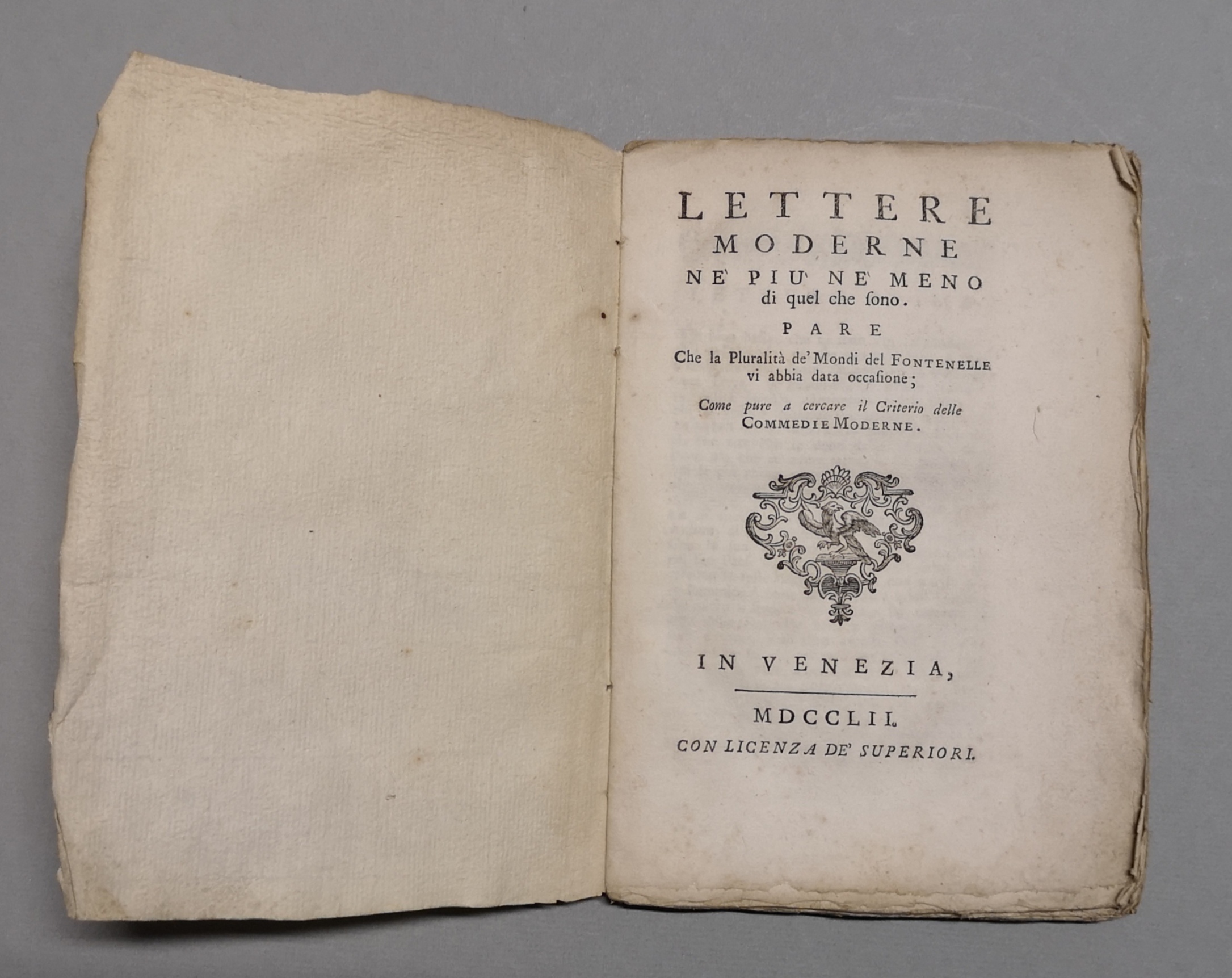 LETTERE MODERNE né più né meno di quel che sono. …