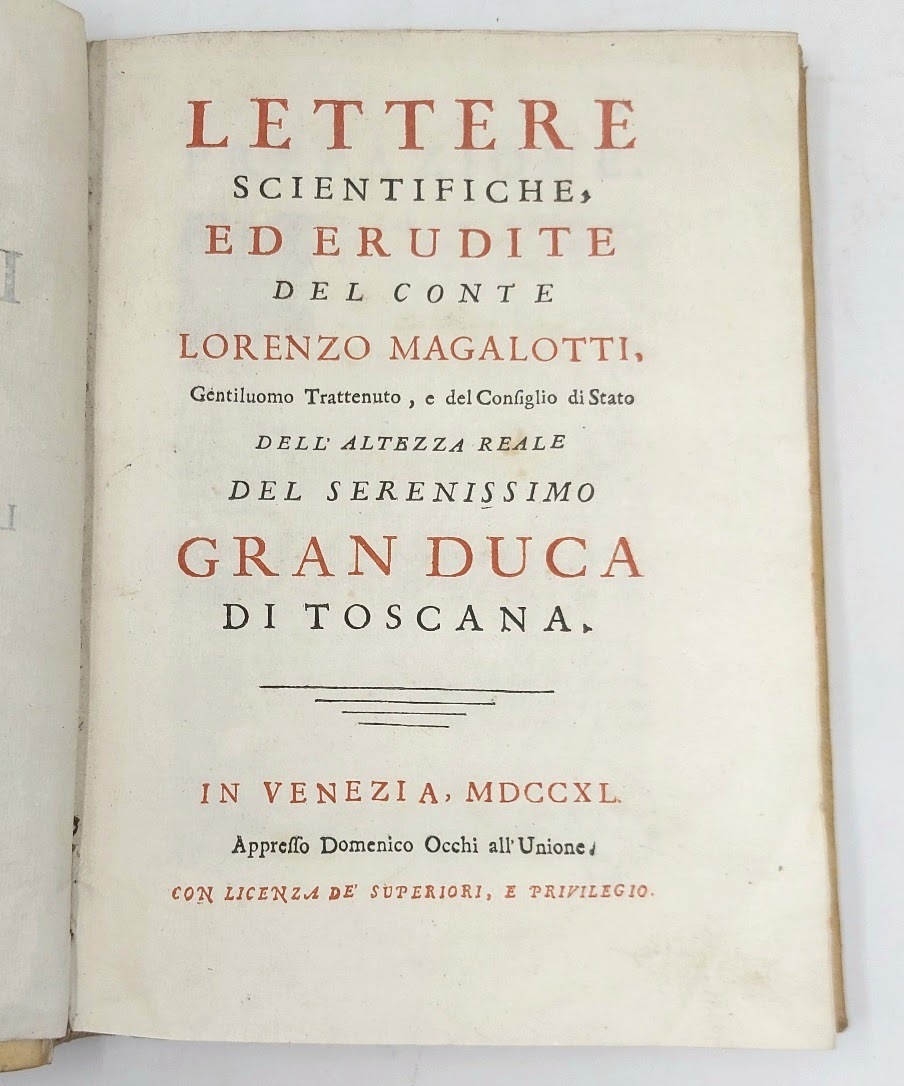 Lettere Scientifiche, ed erudite.