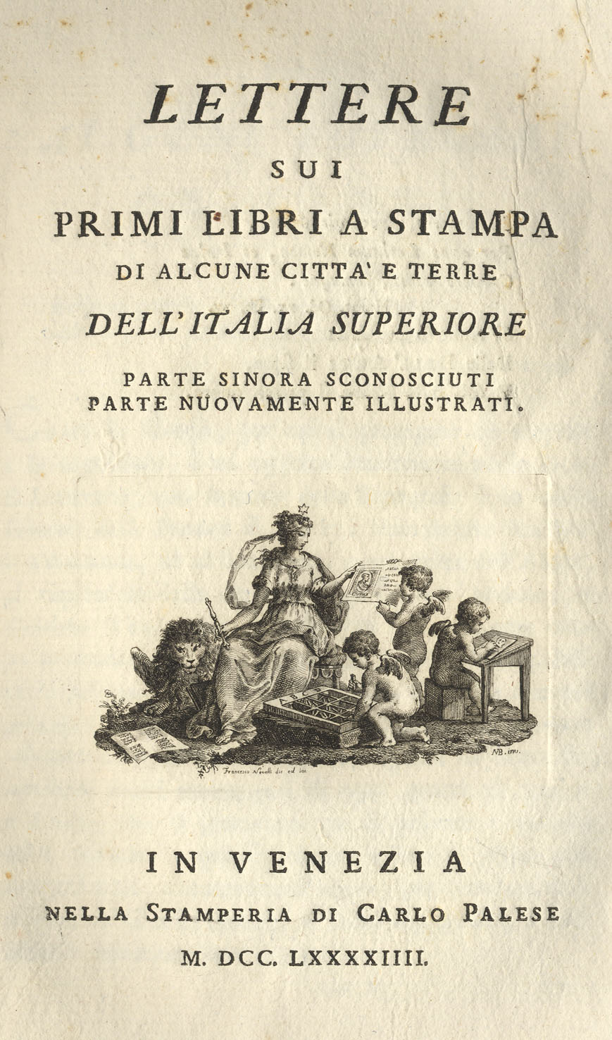Lettere sui primi Libri a Stampa di alcune Città e …
