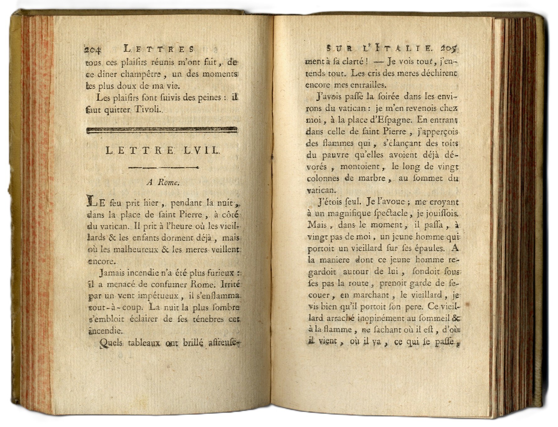 Lettres sur l'Italie.