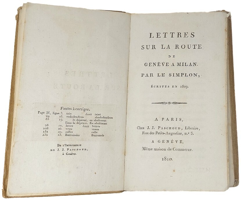 Lettres sur la Route de Gen&amp;egrave;ve &amp;agrave; Milan par le …