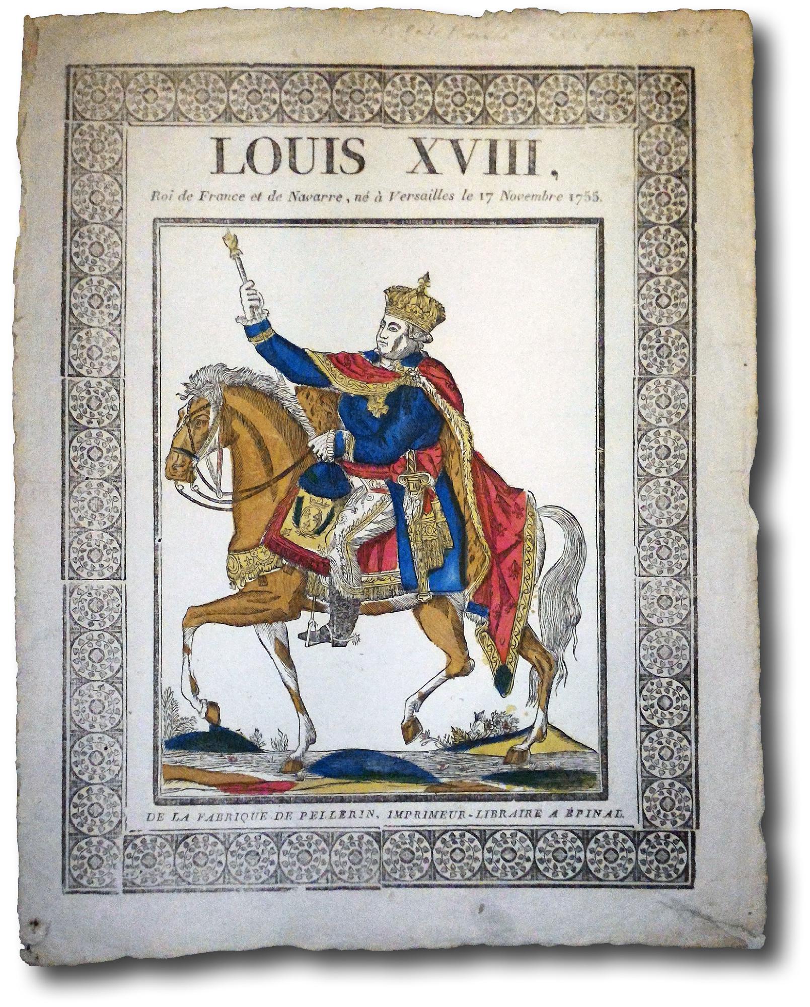 Louis XVIII, Roi de Navarre, nè à Versailles le 17 …