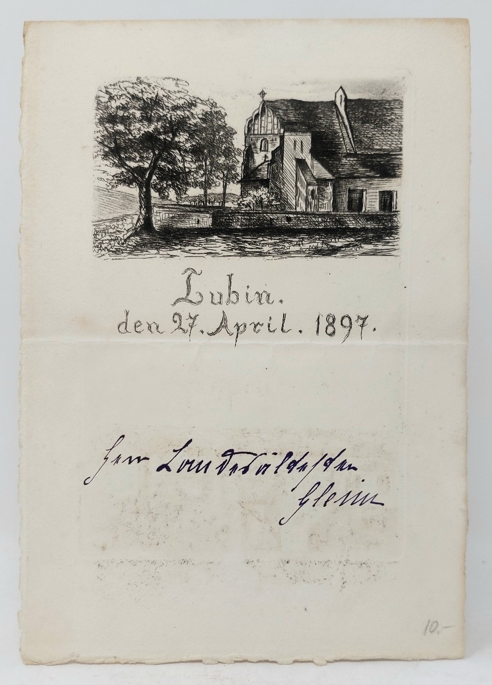 Lubin den 27. April. 1897.