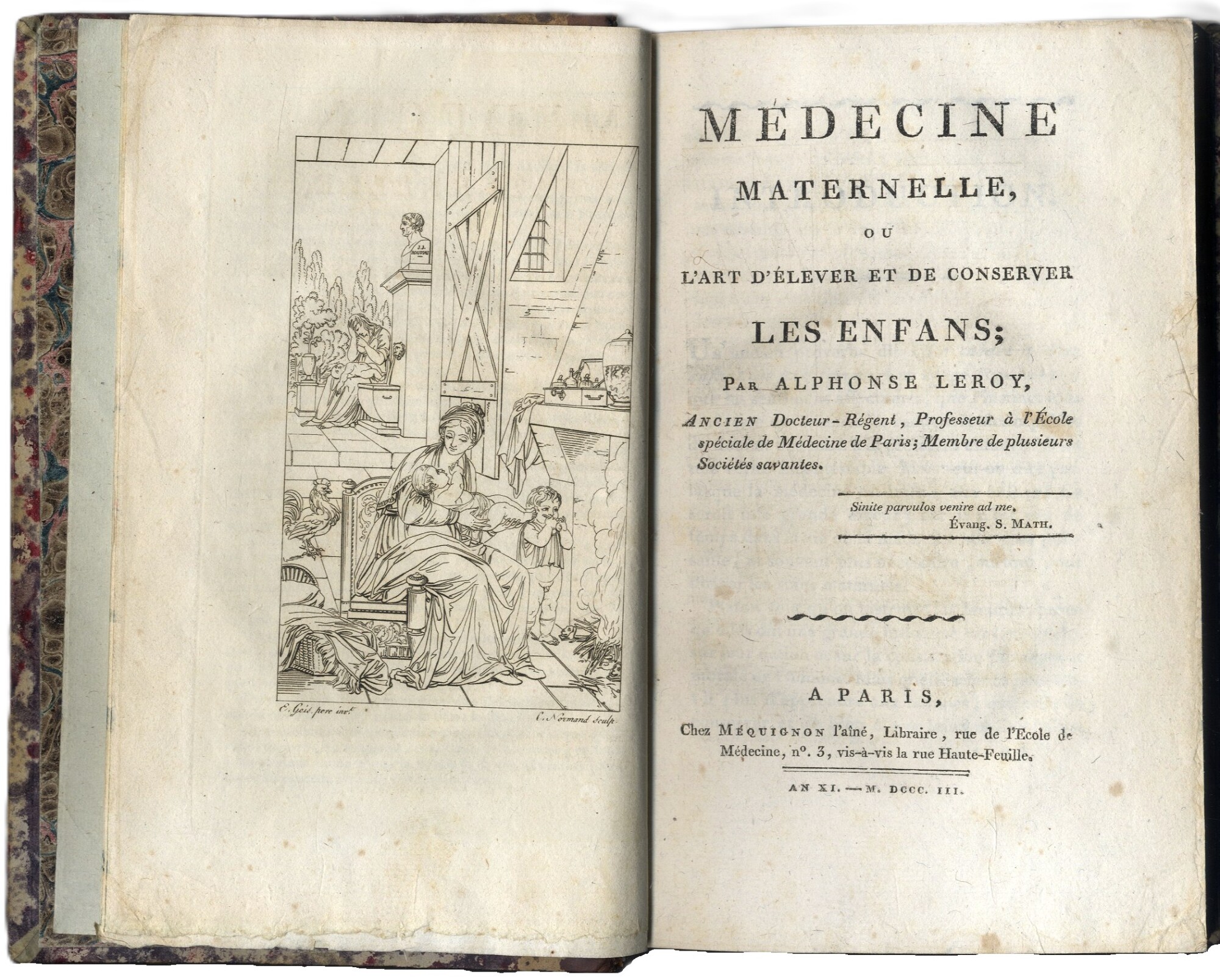 M&amp;eacute;decine Maternelle, ou l'art d'&amp;eacute;lever et de conserver les Enfans.
