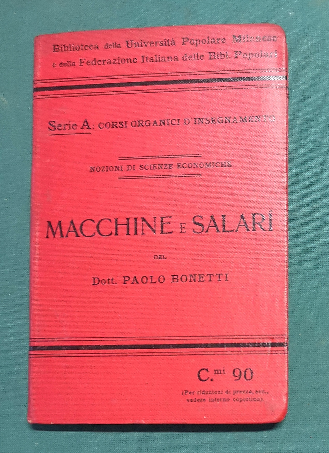 Macchine e Salari.