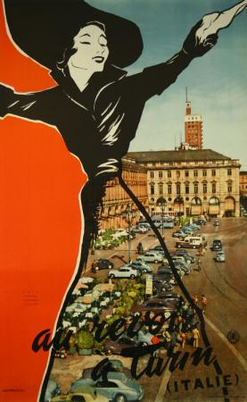 Manifesto originale - Au revoir Turin.