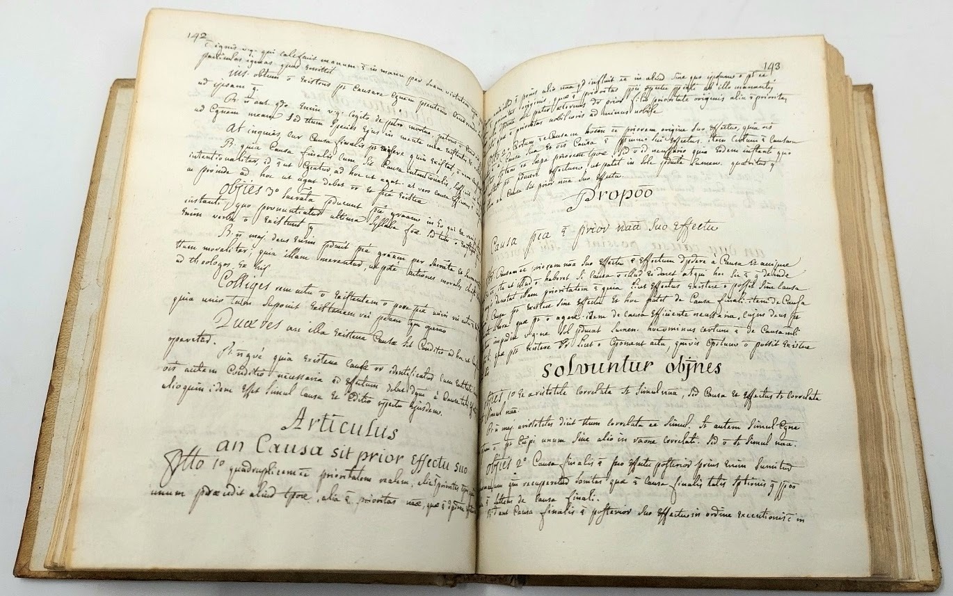 Manoscritto su carta XVIII secolo. Physica Ebreduni scripta sub dictamine …