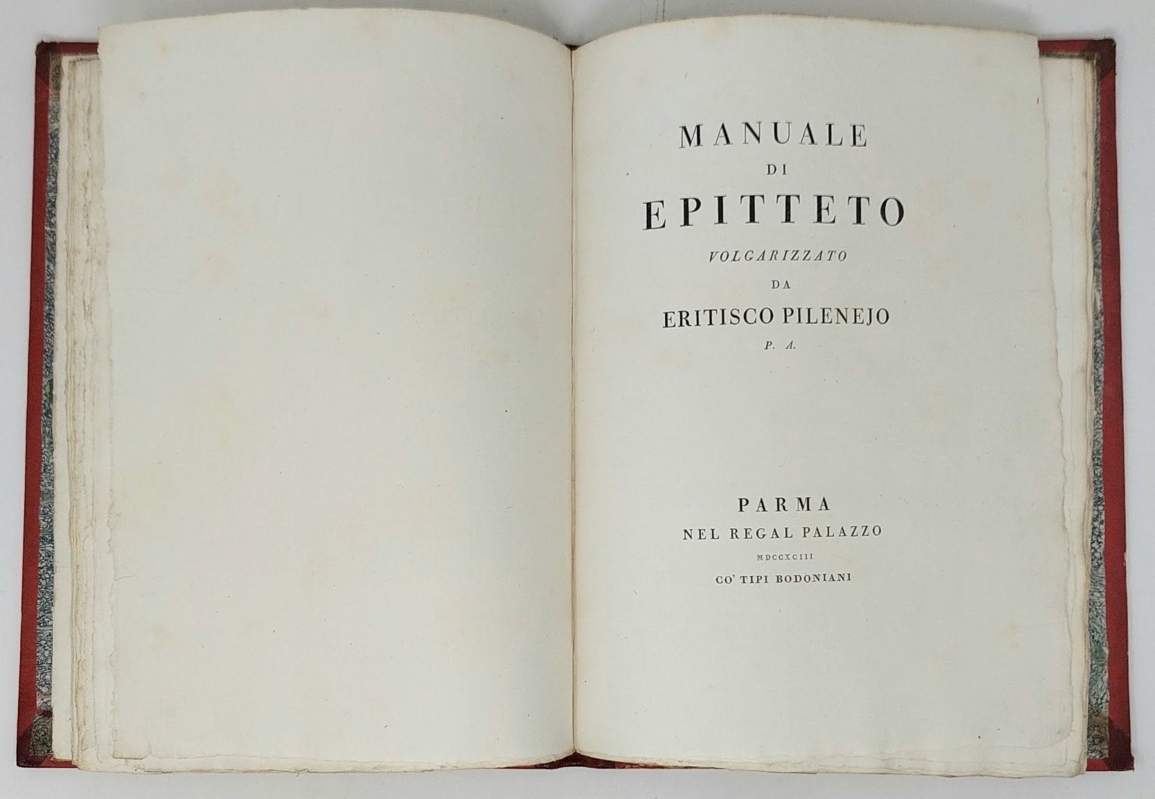 Manuale (testo greco e volgarizzamento).