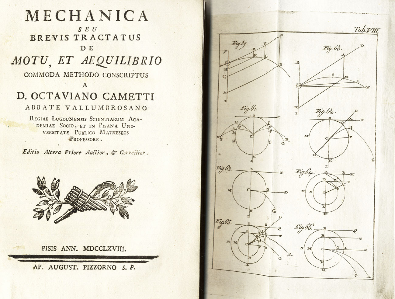 Mechanica seu brevis tractatus de motu, et aequilibrio commoda methodo …