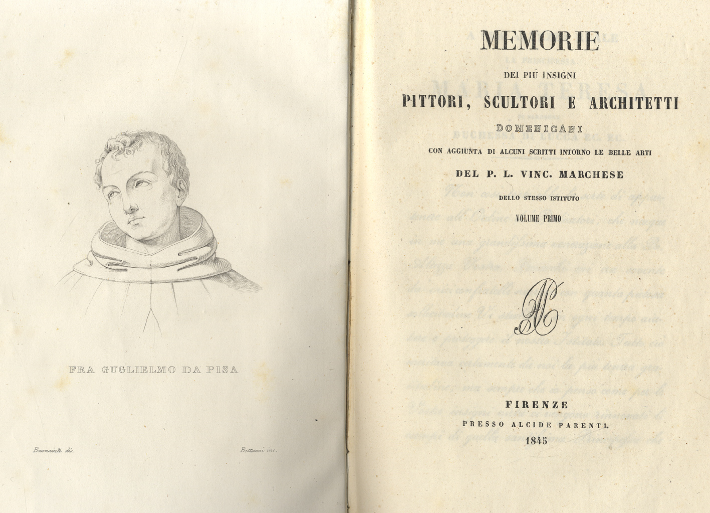 Memorie dei più insigni Pittori, Scultori e Architetti Domenicani.