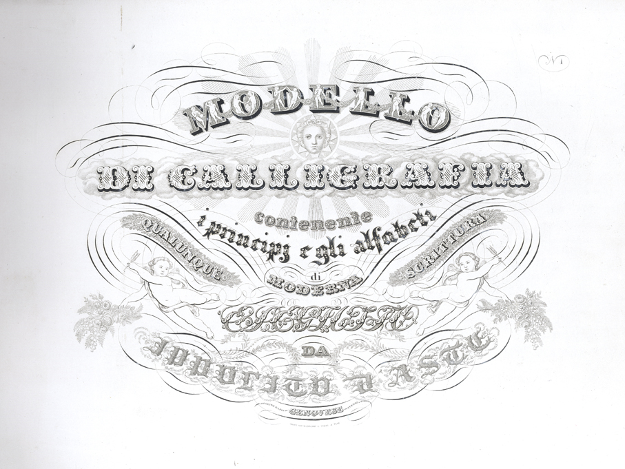 Modello di Calligrafia.