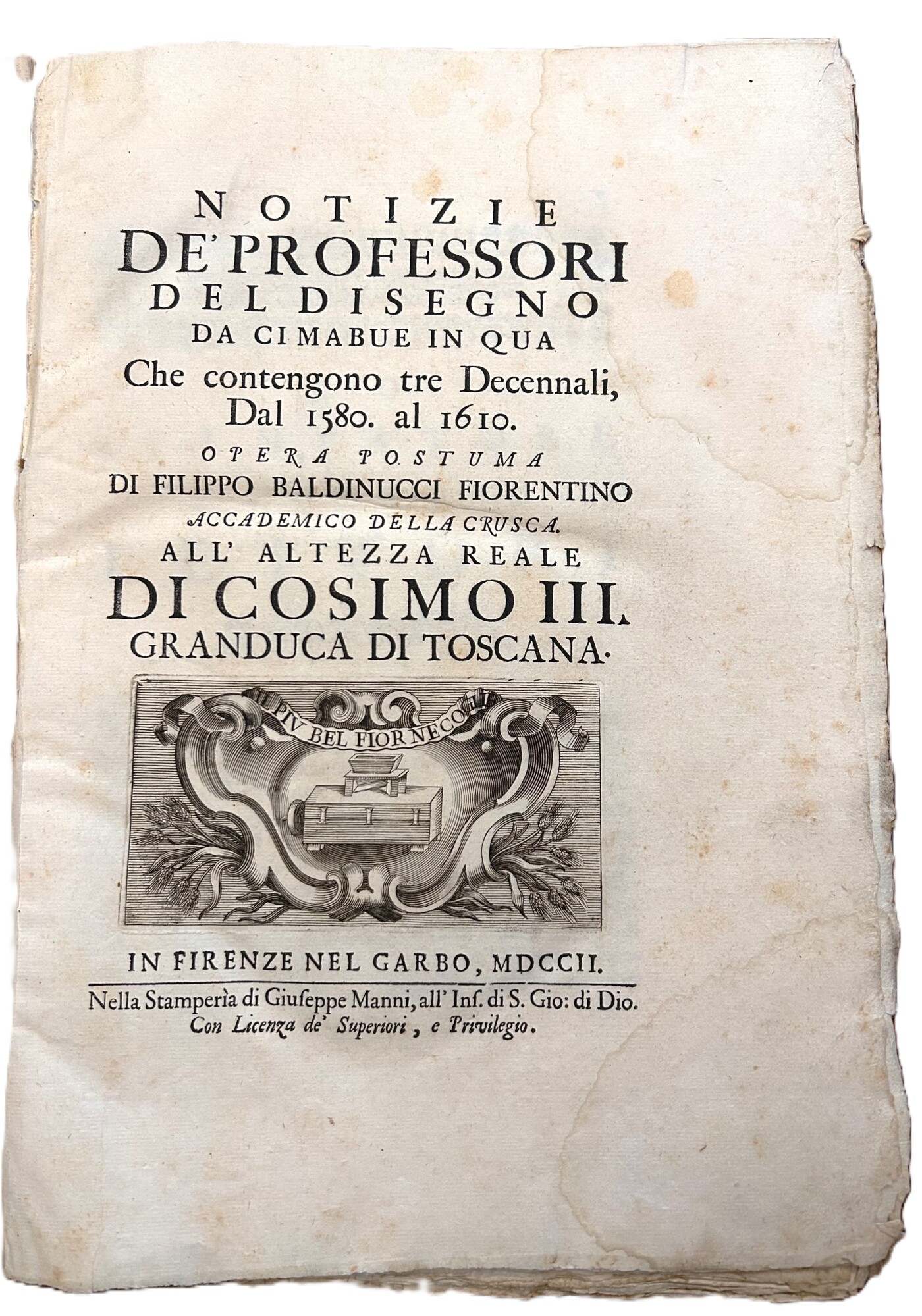 Notizie de' Professori del Disegno da Cimabue in qua, che …